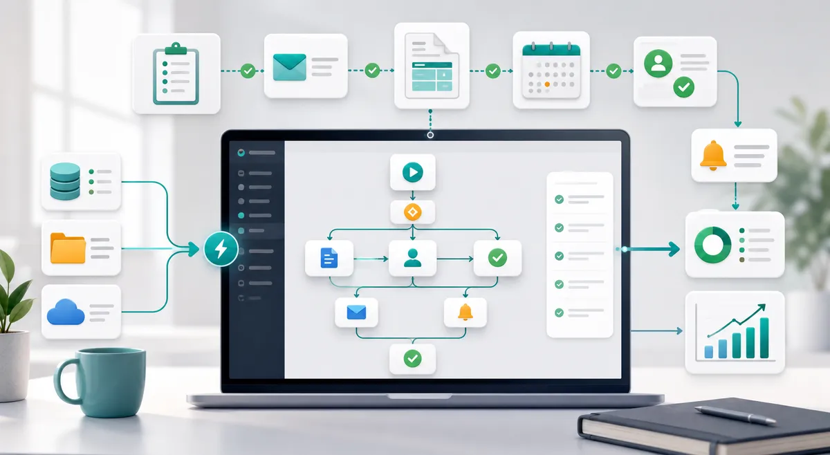 Procesos administrativos automatizados y herramientas conectadas