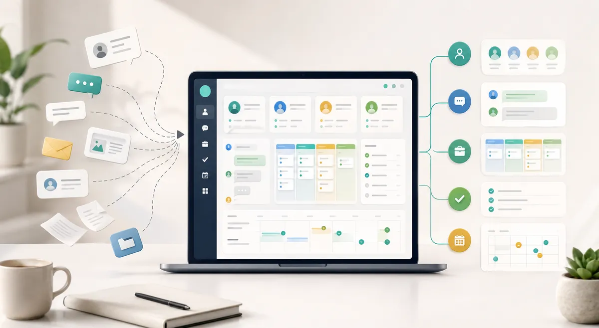 CRM que reúne clientes, conversaciones y ventas en un solo lugar